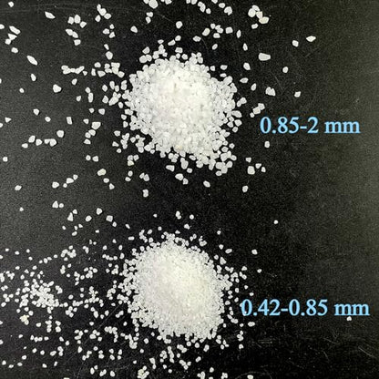 FANTIAN 10 lbs Aquarium White Sand, 0.8-2mm Coarse Sand. Small Gravel for Fish Tank, Succulent Plants Potted, Paintings, Fire Pits, Candle, Vase Filler and Crafts - color: White, size: 10 LB