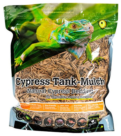 Galapagos (05054) Cypress Tank Mulch Forest Floor Bedding, 8-Quart, Natural - size: 8 Quarts