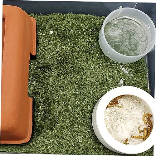 BESPORTBLE Household Reptile Carpet Mat Washable Terrarium Bedding for Lizard Gecko Snake and Tortoise Durable Easy to Cut and Comfortable Crawl Space for Pets