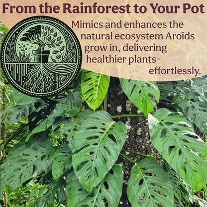 Craft Aroid Potting Mix- Elite Alocasia, Philodendron, Monstera Soil Mix, Chunky, Well Draining Potting Soil for Indoor Plants, All Tropical Plants & Houseplants, Peat Free 12QT - size: 12 Quart