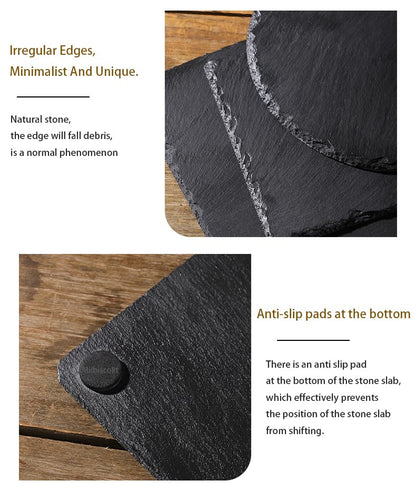 5.9inch Reptile Basking Platform Rock Tortoise Habitat Slate Rock for Reptiles Food Dish Landscape Habitat Decor Accessories for Crested Gecko Lizard Bearded Dragon Turtle