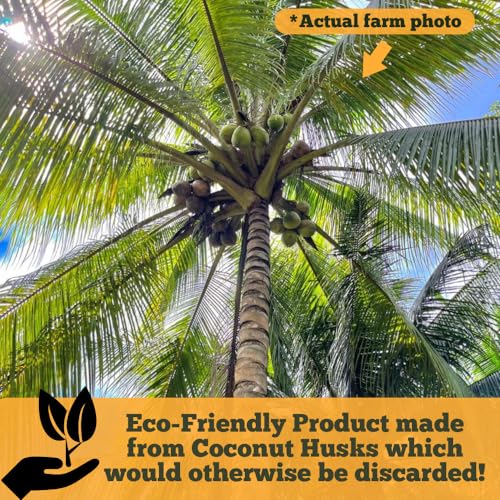 Happy Trees Coco Coir and Perlite 70/30 Growing Medium, Potting Mix, Seed-Starting, Premium Quality Triple-Washed for Low Salt/EC, pH Balanced Loose Coconut Fiber, Peat-Free, 50L (1.8 cu.ft.) - size: 50L