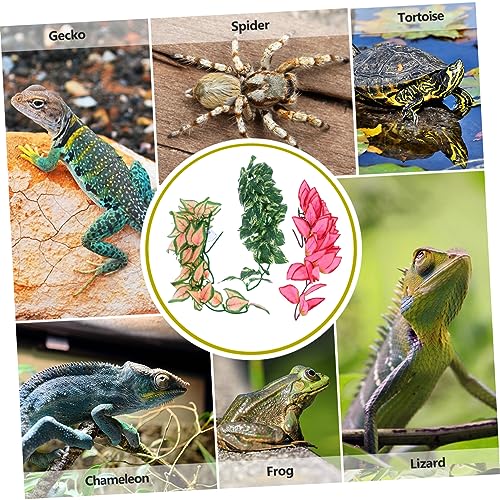 DOITOOL 6pcs Bendable Vine Artificial Jungle Vines for Reptile Habitats Realistic Simulation Plant Rattan for Lizards and Geckos Flexible Climbing Plants for Terrariums