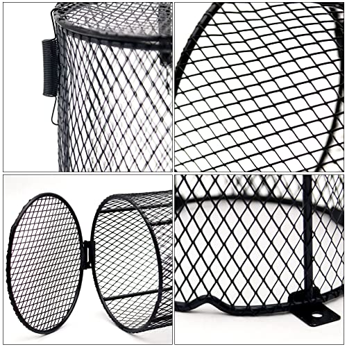 Reptile Lampshade Anti-Scald Heating Lamp Guard 100W 100W Ceramic Lamp & Heater Guard for L Lizards Spider Scorpion Protection