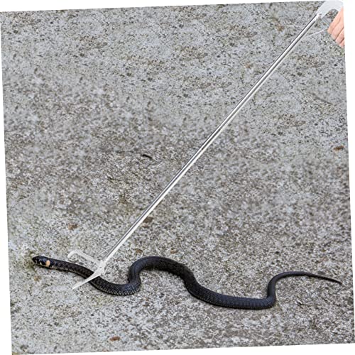 Stainless Steel Snake Tongs Folding Design Capture Clip for Handling of Snakes Gardens Agriculture Outdoors Reptile Grabber Tool