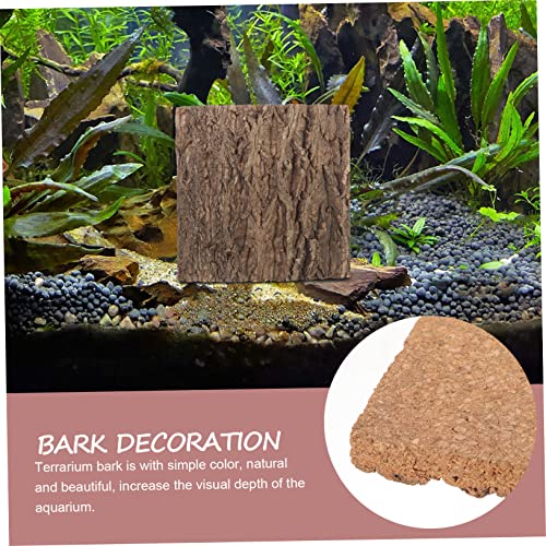 Cork Bark Background for Reptile Terrarium Natural Tree Bark Habitat Decor for Lizards and Turtles Climbing Mat Aquarium Aesthetics and Environment