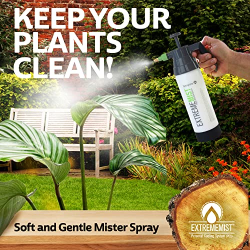 ExtremeMIST High-Performance Garden Sprayer - Ultimate Plant Mister & Spray Bottle for Plants - Horticultural Hand Pump Sprayer with Adjustable Brass Nozzle - Outdoor & Indoor Plant Humidifier - 32 Oz - style: 32 oz