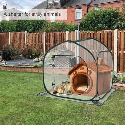 Mini Transparent Pop Up Greenhouse for Indoor and Outdoor Backyard Gardens - Portable Large Space and Durable