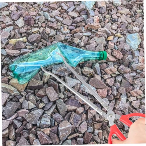 Abaodam Stainless Steel Reptile Feeding Tongs Long Tweezers for Terrarium Snake Hook PET Accessory for Feeding Lizards Snakes Turtles
