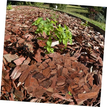 Abaodam 1bag Reptile Tank Bark Chips Adornment Natural Tree Bark Chips Reptile Bedding Decor Tank Decor Chameleon Substrate