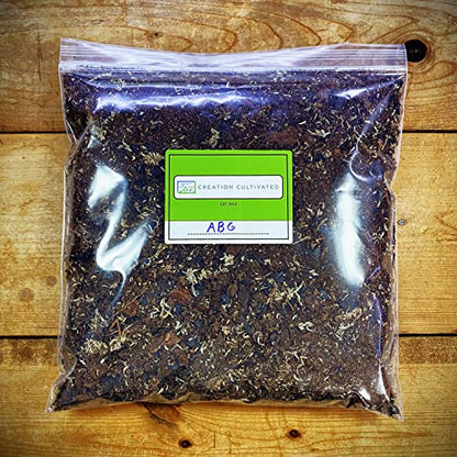 Creation Cultivated - ABG Mix (4 Quart/1 Gallon) Tropical Plant Soil Grow Media & Terrarium Vivarium Substrate