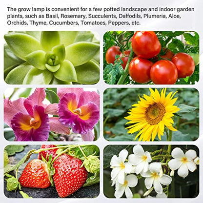 iPower LED Plant Grow Light Strips Full Spectrum with 3 Timing Modes, 10 Dimmable Levels 48 LEDs Per Tubes, Sunlike Grow Lamp for Hydroponics Succulent,Red & Blue - color: Red&Blue, size: 3 Tubes, style: Grow Light Strips