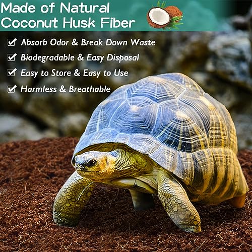 Halatool 1.1LB Sphagnum Moss with 6-Pack Coconut Fiber Substrate for Reptiles, Terrariums, Humidity Retention, Bedding, Nesting & Burrowing