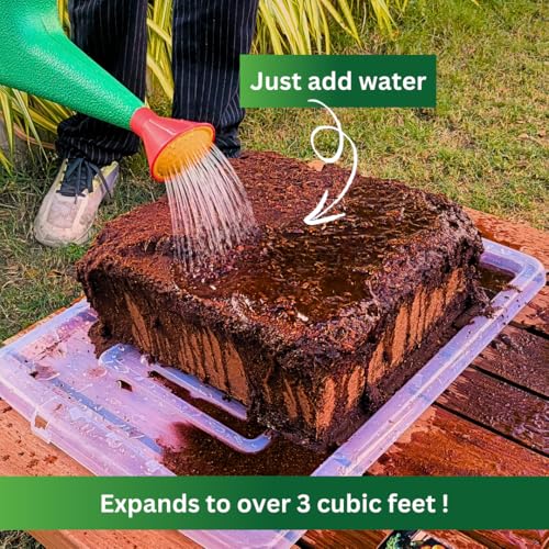 Premium Coco Coir by PlantoCare – Professional Grade Coconut Coir Growing Medium, pH Neutral & Low EC – Ideal for Seed Starters, Potting Mix, Hydroponics & Houseplants [10 Bricks of 650 Grams Each] - style: 10 Bricks (650 gram each)