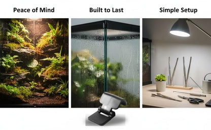 6 Pcs Black Aquarium Clips, Reptile Cage Lock Latch for Terrarium, Prevent Escape, 0.7 in Lid Compatible, Plastic