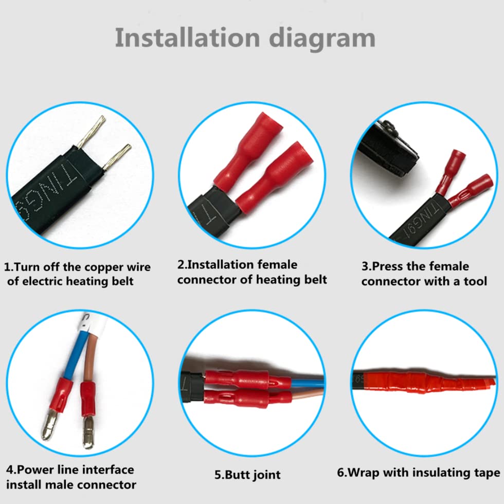 DC 12V~14V Heat Cable Car Truck Use Water Pipe Heater For RV Anti-Freeze Self-regulating Pipe Heat Cable (16ft) - style: 16ft