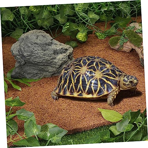 Reptile Carpet Natural Coconut Fiber Mat Washable Bedding Liner for Terrarium Use for Lizards Snakes and Tortoises Soft and Easy to Clean