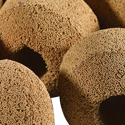 Hipanda Aquarium Filter Media Ceramic Bio Sphere, 1520g/3.35lb | Quality Biological Rings, Marine and Freshwater Compatible, Fish Tank