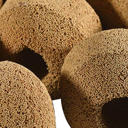 Hipanda Aquarium Filter Media Ceramic Bio Sphere, 1520g/3.35lb | Quality Biological Rings, Marine and Freshwater Compatible, Fish Tank