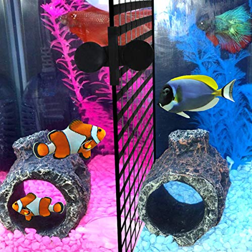 WEAVERBIRD 2 Pcs Aquarium Divider Tray Plastic Grid Divider Tray Egg Crate for Aquarium Fish Tank Bottom Isolation, Black - color: Black