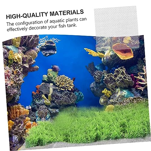 DECHOUS 10pcs Stainless Steel Aquarium Plant Mesh Grass Decor Net Fish Tank Accessory Rustproof Fish Tank Plant Holder