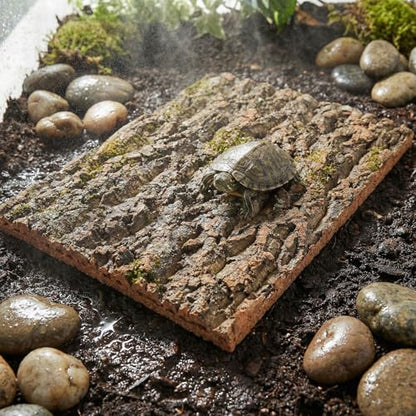 3pcs Natural Cork Bark for Terrarium - Rustic Bark Wall Panel Decor, Climbing Accessories for Reptile Tanks, Chameleons, Lizards, Turtles Glass Jar Decoration 15.75" X 11.8"