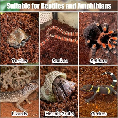 Pet Bricks - Cocofiber Substrate Reptile Substrate Brick,Coco Coir BricksBedding Reptiles, Coirpeat Brick, Natural Husk Bedding, Tortoise Habitat Accessories