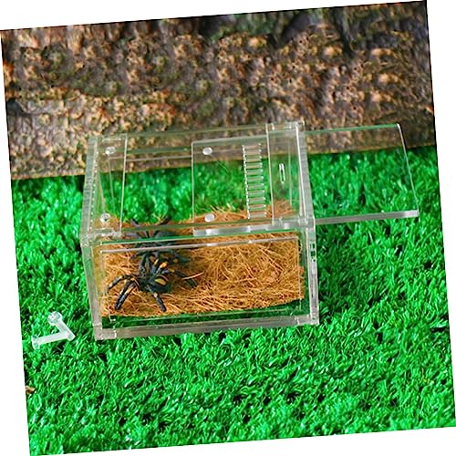 YARNOW Reptile Enclosure 1pc Acrylic Reptile Box Ventilation Perfect for Travel Breeding