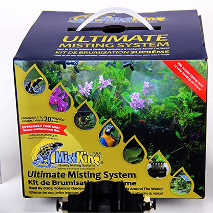 MistKing – Ultimate Misting System, 5th Gen | Used by Zoos, Institutions & Hobbyists | Expandable to 20 Nozzles | Extremely Fine Mist | 50 Micron Droplets | Upgraded Timer & Components | - style: Ultimate