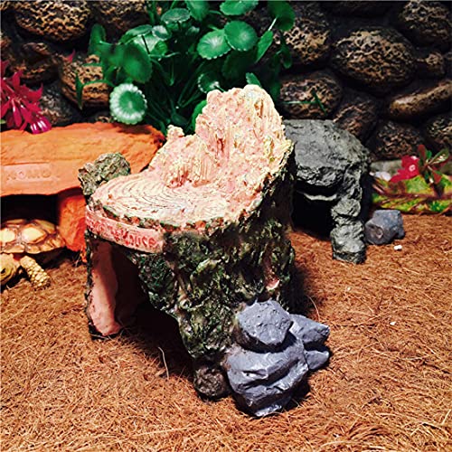 Hamiledyi Hermit Crab Hideout Snail Hiding Cave Resin Hideaway Habitat for Small Reptile Snail Hermit Crab Gecko Spider Frog Betta