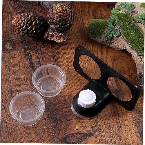BESPORTBLE 2pcs Reptile Food Dishes Pet Water Bowls Suction Cups for Aquarium Turtle