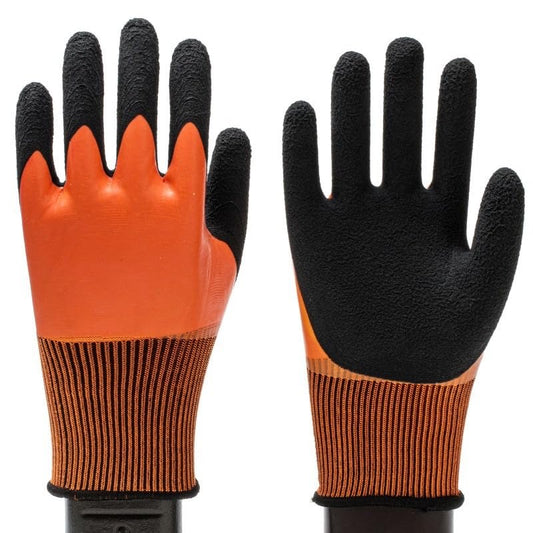 Women Men Waterproof Fishing Gloves,Anti-Slip Catch Fish Gloves,Puncture Proof Fishing Gloves for Handling,Catching,Cleaning - color: Orange