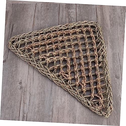 COLLBATH 2pcs Triangle Lizard Hammock Bed Grass Bed for Reptiles Accessories Basking Platform
