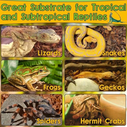 Halatool 9OZ Sphagnum Moss & 2-Pack Coco Chips Substrate for Reptiles, Terrariums, Humidity Retention, Bedding, Nesting & Burrowing