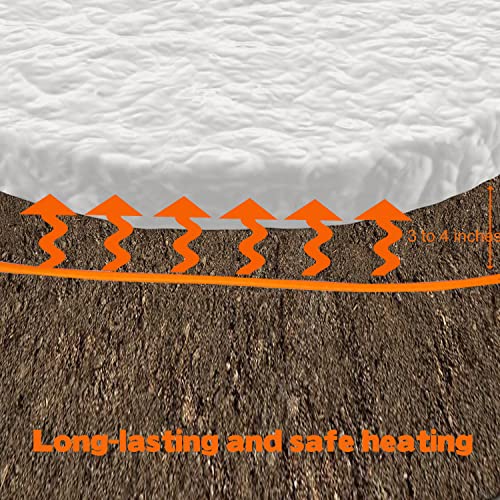 Soil Heating Cable 25 Ft Electric Soil Warming Cable Greenhouse Plant Soil Heater Cable Keep Soil Warm for Soil, Garden, Cold Frame - size: 25ft