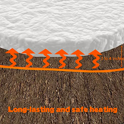 Soil Heating Cable 25 Ft Electric Soil Warming Cable Greenhouse Plant Soil Heater Cable Keep Soil Warm for Soil, Garden, Cold Frame - size: 25ft