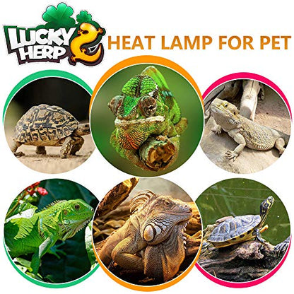LUCKY HERP 160 Watt UVA+UVB Vapor Heat Lamp Bulb, High Intensity Self-Ballasted Heat Basking Lamp/Bulb/Light for Reptile and Amphibian, Sun Lamp for Bearded Dragon Lizard Turtle - size: 160
