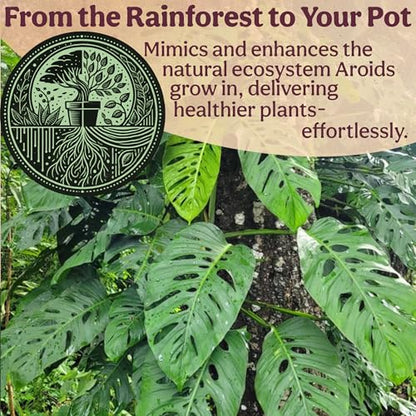 Craft Aroid Potting Mix- Elite Organic Alocasia, Philodendron, Monstera Soil Mix, Chunky, Well Draining Potting Soil for Indoor Plants, All Tropical Plants & Houseplants, Sustainable & Peat Free 1QT - size: 1 Quart