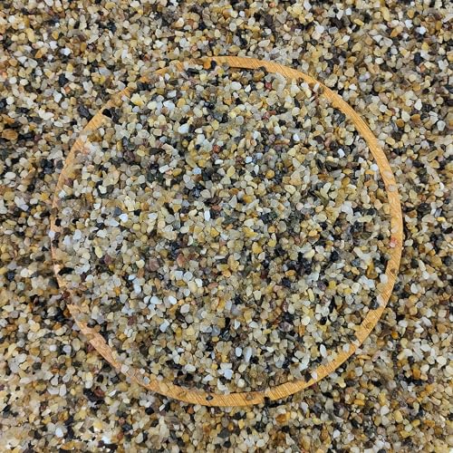 FANTIAN 40 lbs Aquarium Sand. 1/16 Inch Fish Tank Coarse Sand Pea Gravel for Aquarium, Terrariums, Vase Filler, Plant, Soil Drainage and Outdoor Gardens, Landscaping - size: 1/16 Inch