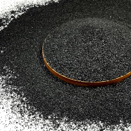 FANTIAN 20 lbs Black Silica Sand. Decorative Aquarium Gravel Substrate for Fish Tank, Plants Potted, Fire Pits, Candle, Vase Filler and Crafts - color: Glossy Black, size: 20 LB