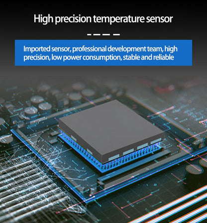 WiFi Refrigerator Thermometer: Digital Fridge Thermometer, LCD Display,App Notification, Remote App Monitor for Pool, Hot Tub, Fish Tank (Temperature) - color: Temperature