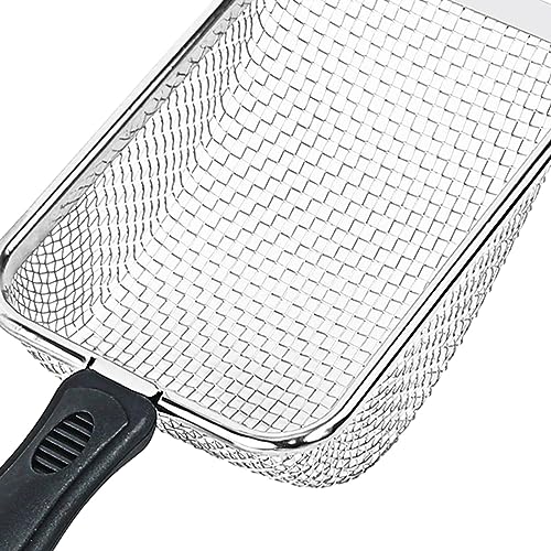Cat Litter Scooper Reptile Sand Scoop Stainless Steel Cleaner Portable Cat Litter Sifter Scoop for Instant Cleaning Aquarium, 2.8mm mesh