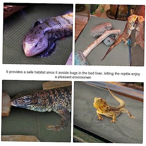 BESPORTBLE Reusable Terrarium Liner Reptile Carpet Bedding Portable Snake Mat Lizard Carpet Mat Decorative Reptile Pad