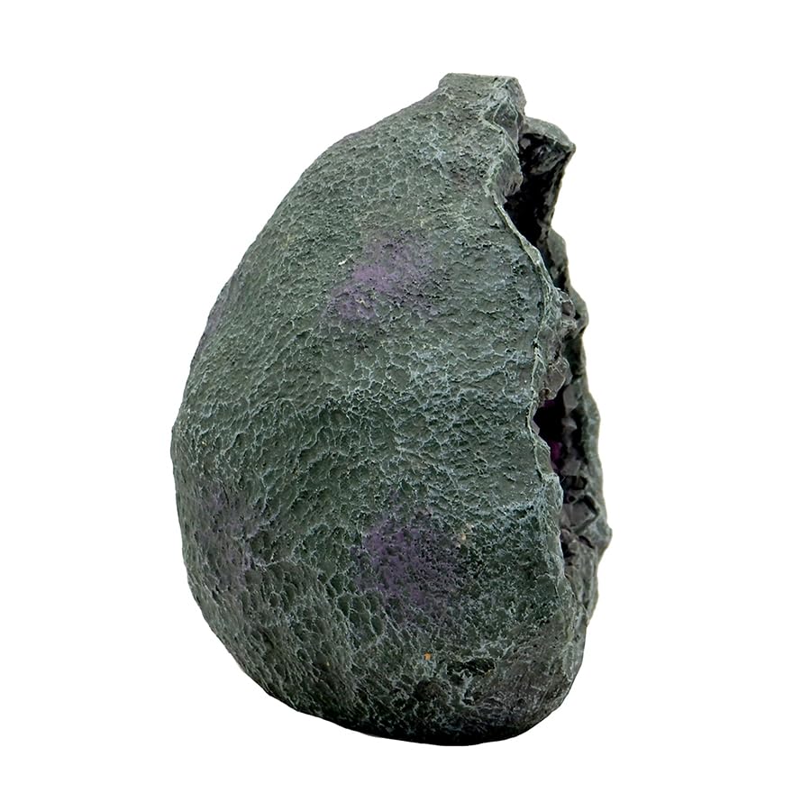 Blue Ribbon EE-1136 Skull Geode Stone Exotic Environments Aquarium Ornament, Purple, 6.5 inch (EE-1130)
