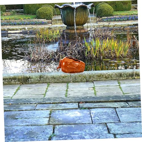 Fish Tank Waterfall Fountain Ceramic Hydroponic Vase Efficient Water Circulation for Garden and Outdoor Decor Tranquil Water Feature for Aquariums and Fish Tanks