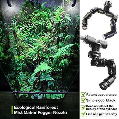 MYGIIKAKA Automatic Mister for Reptiles with Reptile Drinking Water Fountain Chameleon Accessories Automatic Circulation System Set