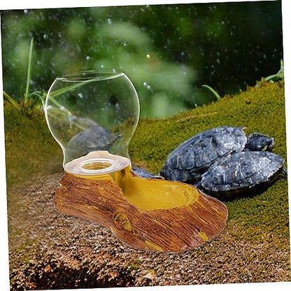 BESPORTBLE Resin Crawler Waterer Automatic Turtle Fountain Heating Pad Reptile Decor Watering System for Tortoise Lizard