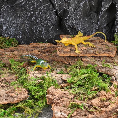 SHINEOFI 14pcs Cork Bark Reptile Decor Natural Tree Bark Climbing Platforms for Gecko Lizard Snake Spiders Tank Terrariums Turtle Tanks Decor,Random Shape