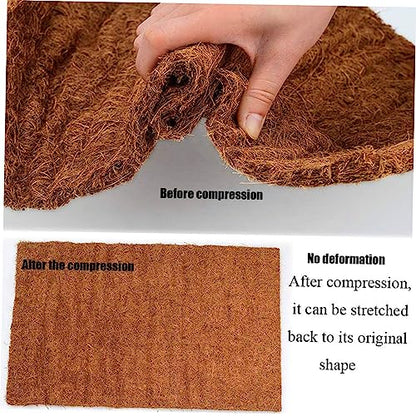 MERRYHAPY Coconut Fiber Reptile Carpet Mat for Tortoises and Bearded Dragons Natural Substrate Bedding for Reptile Terrariums Coconut Coir