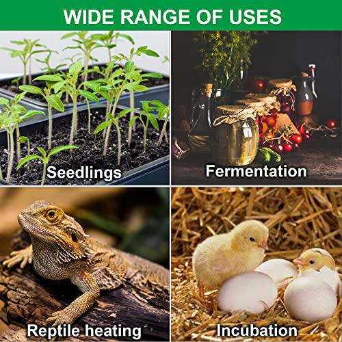 Seedling Heat Mat Hydroponic Plants Heating Pad, Seed Starting Greenhouse and Germination, Waterproof Durable Heating Pad for Indoor Home Gardening Seed Starter(10“x20.75”) - size: 10''x20.75'' 1 Pack
